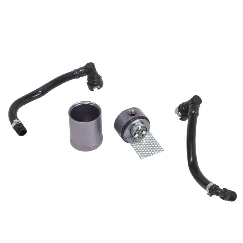 Automotive oil catch can kit for Ford Mustang GT passenger side oil separator kit