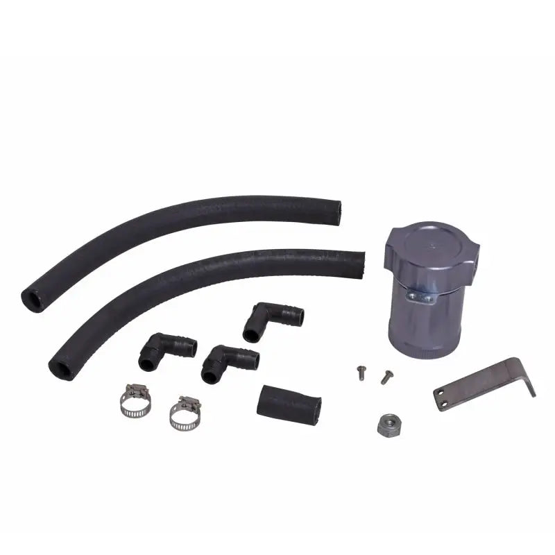 Automotive oil separator kit for Ford Mustang GT passenger side engine upgrade