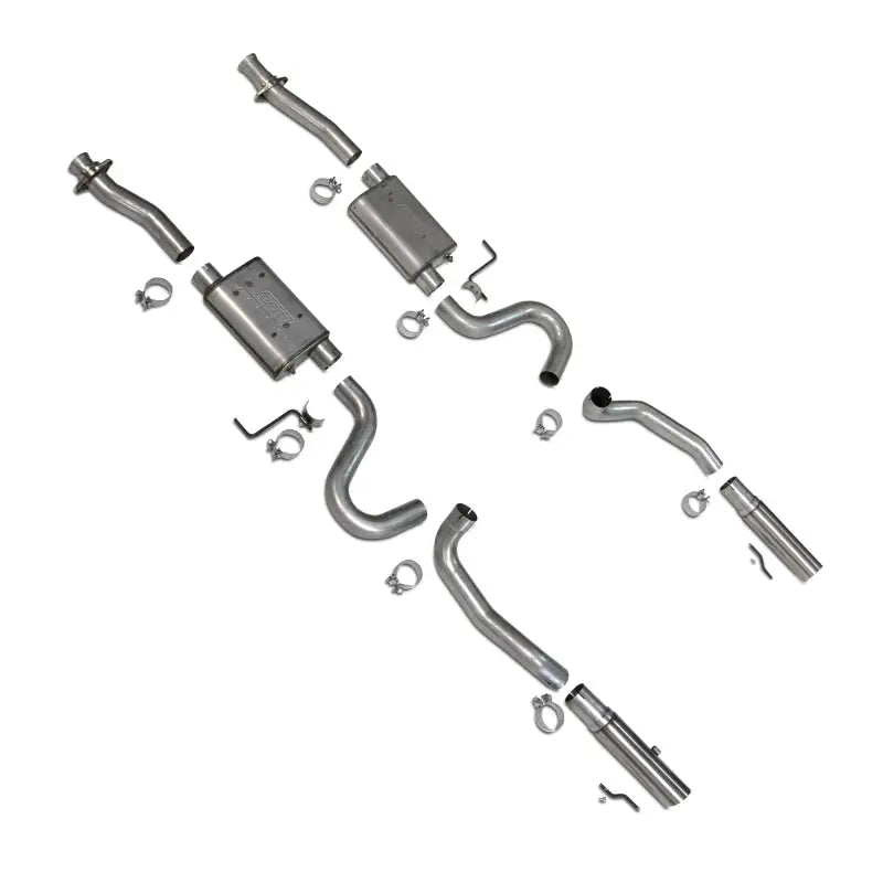 BBK 86-04 Mustang Cat Back Kit Varitune Mufflers Stainless Steel Tips - Truck & Automotive