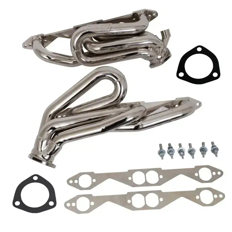 BBK 96-98 GM Truck SUV 5.0 5.7 Shorty Tuned Length Exhaust Headers - 1-5/8 Chrome - & Automotive