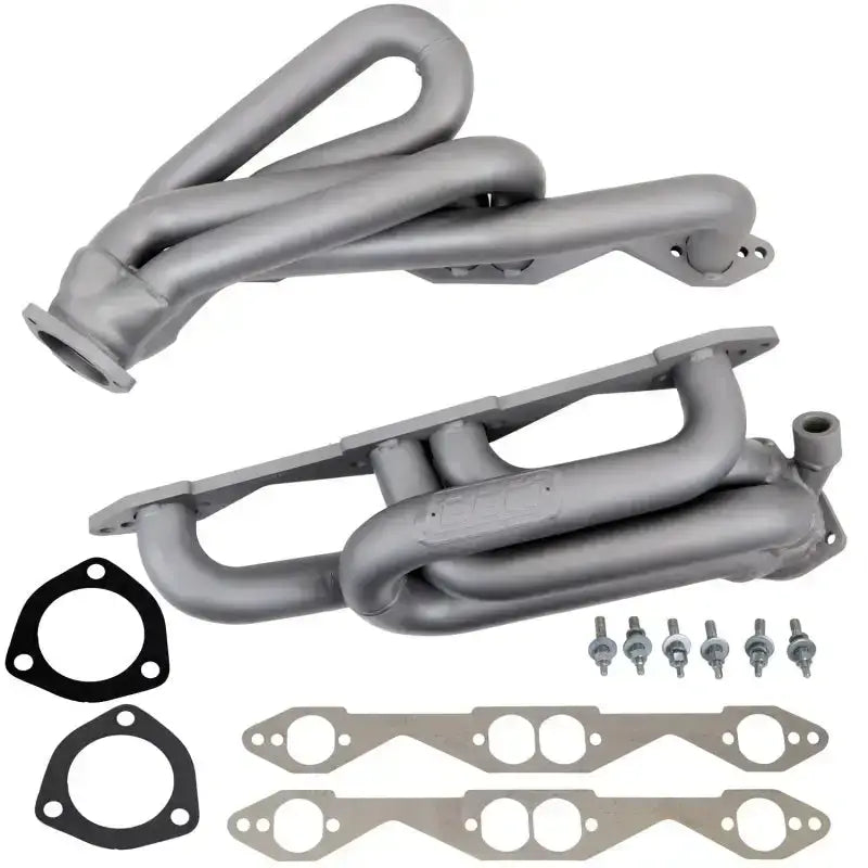 BBK 96-98 GM Truck SUV 5.0 5.7 Shorty Tuned Length Exhaust Headers - 1-5/8 Chrome - & Automotive
