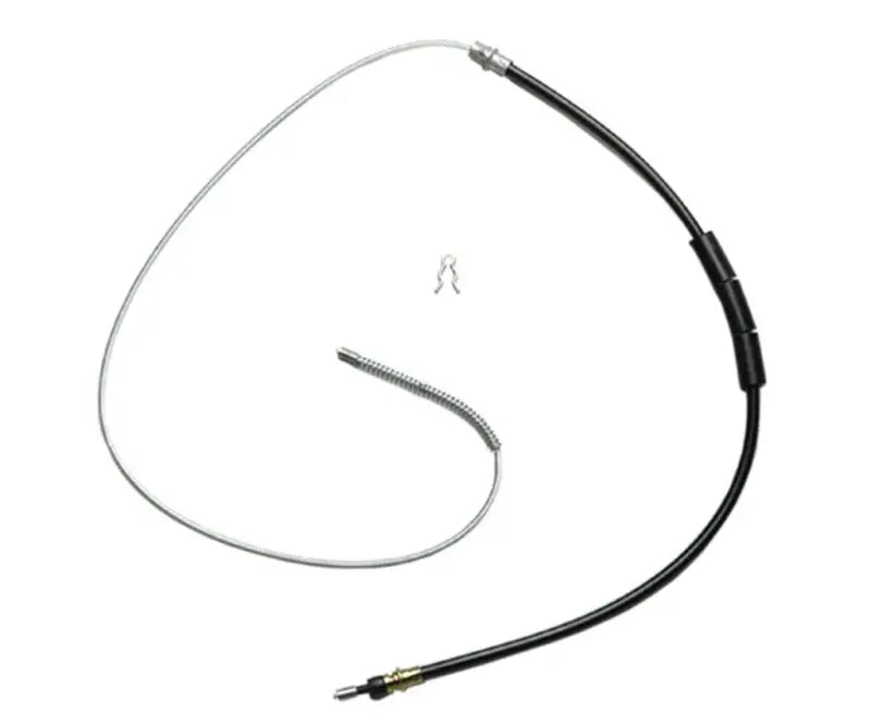 Black and silver parking brake cable for BC92541 Raybestos Parking Brake system