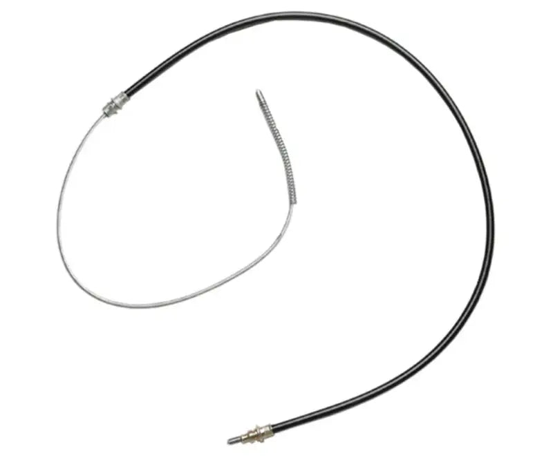 Black BC92839 Raybestos parking brake cable with exposed wire for repair or replacement