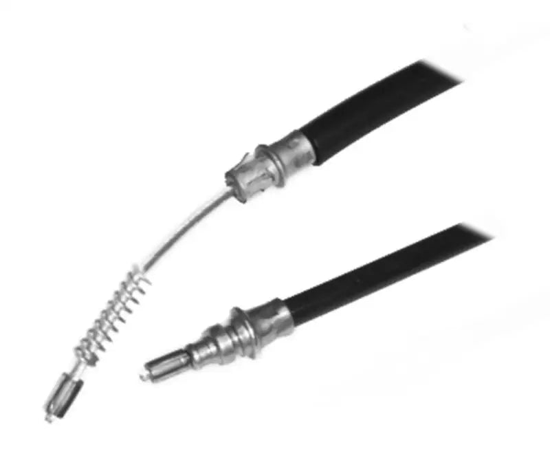 Black parking brake cable with metal ends for BC93627 Raybestos parking brake system