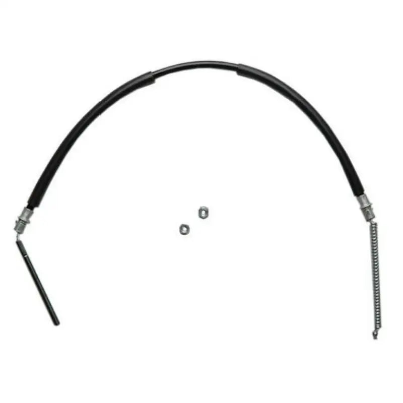 Black brake cable with metal ends and spring for BC94384 Raybestos Brake Cable