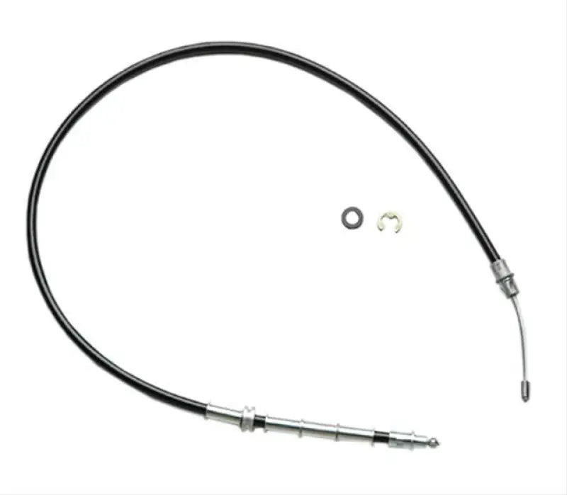 Black BC95533 Raybestos Brake Cable with metal ends and hardware for easy install