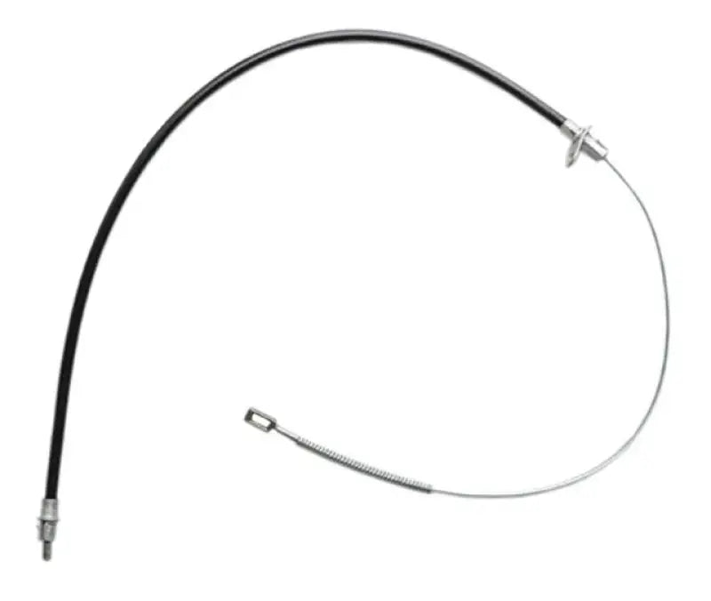 Black and silver BC96048 Raybestos Hardware hydraulics cable with metal fittings