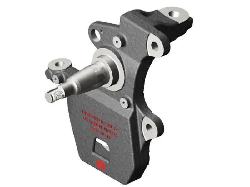 Gray metal steering knuckle for Belltech Drop Spindle Set on 97-03 F-150 EXP NAV 2WD