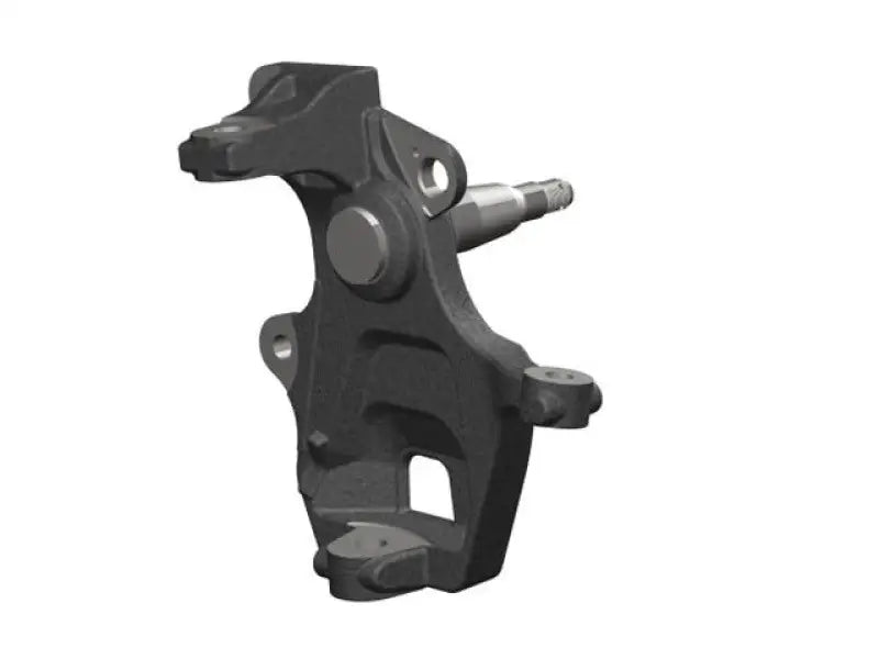 Dark gray metal steering knuckle from Belltech Drop Spindle Set for 97-03 F-150 EXP NAV 2WD