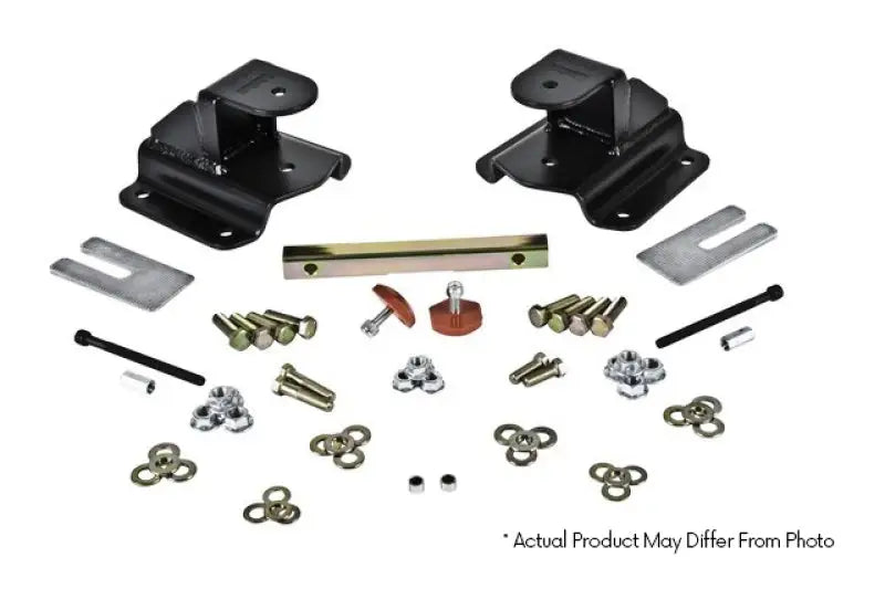 Automotive suspension hardware featuring a Belltech Hanger Kit for GM C-1500/2500