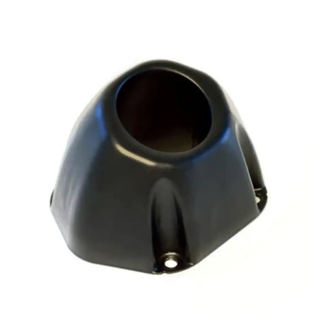 Black glossy dome-shaped gun exo end tip with circular opening for Big Gun Exo