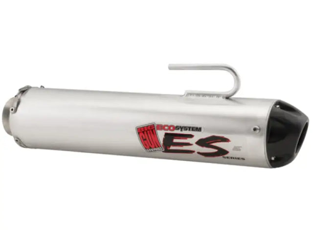 Silver-colored eco util rngr muffler for Big Gun Rngr XP HD700 and HD800 models