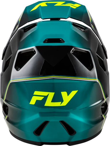 Rayce Repeat Bicycle Helmet Black/Teal/Hi Vis Lg - FLY RACING