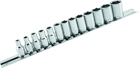 BikeMaster 13-pc 1/4in Drive Socket Set - BikeMaster