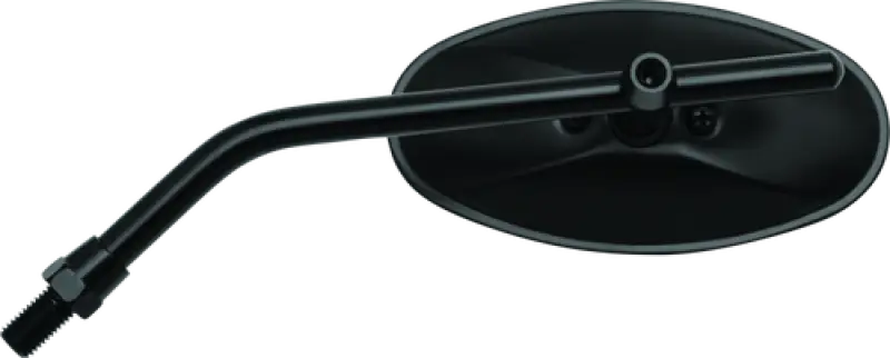 Black BikeMaster adjustable oval mirror for motorcycles, 10mm mount, model 600805