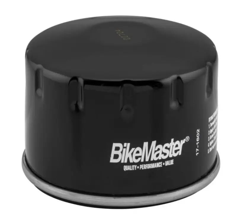 Black BikeMaster BMW BM-164 Oil Filter for BMW motorcycles, high quality oil filter