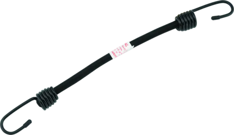 Black bikemaster bungee 12in with hooks for heavy duty securing purposes