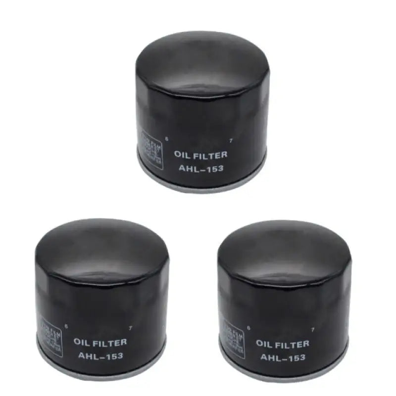 Three black oil filters for BikeMaster Cagiva BM-153 oil filter bm-153 oil