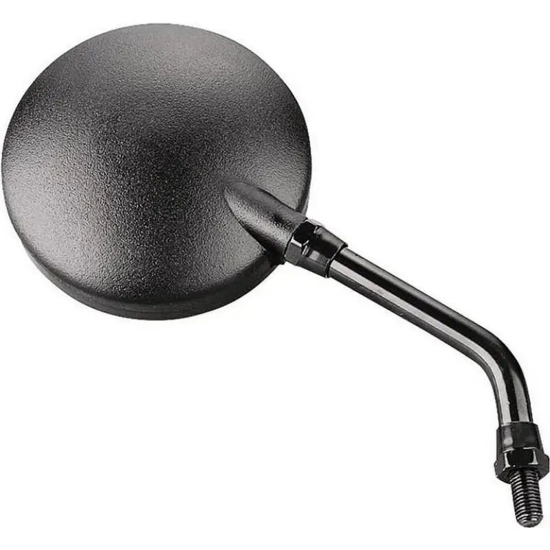 BikeMaster Round Mirror 6in Stem -10mm - Black - 600040 - Exterior Styling