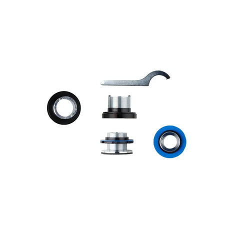 Bicycle headset parts and wrench for installing Bilstein B14 suspension kit on Smart Fortwo
