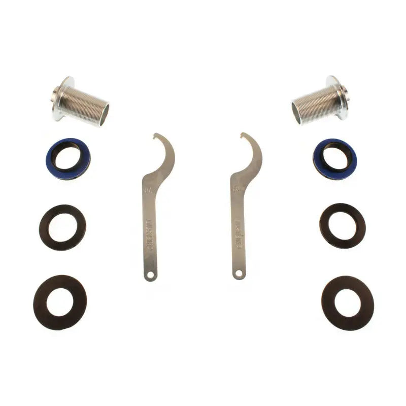 Assorted hardware components for BMW 330i Bilstein B16 performance suspension system