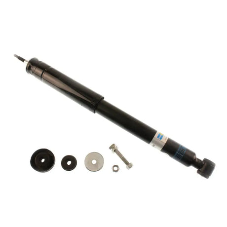 Black shock absorber with mounting hardware for Mercedes-Benz SLK230 Kompressor rear suspension