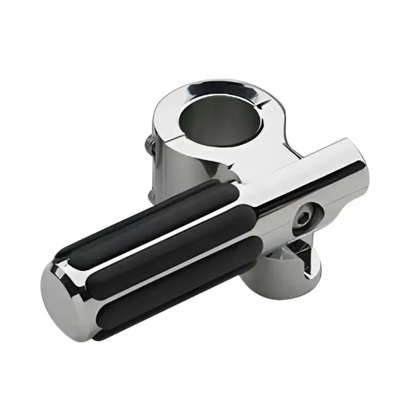 Chrome motorcycle foot peg from BL 820 Lindby Clamp-On Pegs for secure grip