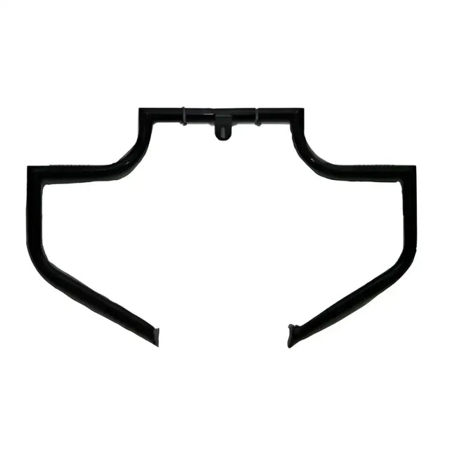 Black Lindby Engine Guard for Harley-Davidson Dyna, model BL104-1 Linbar, featuring a triple chrome plated 1 ¼ inch outside diameter, designed for forward control models from 1991 and up.
