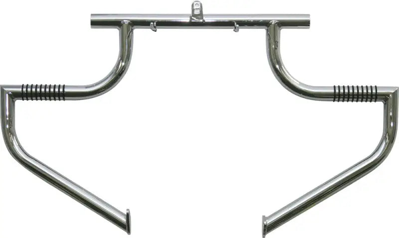 Chrome motorcycle crash bars on BL109-1/09 Lindby Engine Guard Linbar engine guard
