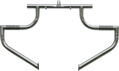 Chrome motorcycle crash bars on BL109-1/09 Lindby Engine Guard Linbar engine guard