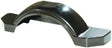 Black 12' Fulton Fender Style D for boats, durable and sleek protection.