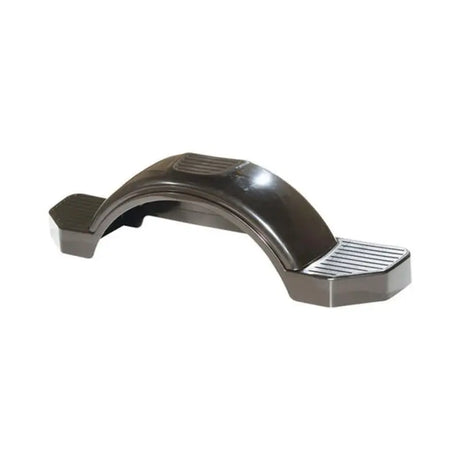 Black 12' Fulton Fender Style D - durable, sleek, and stylish boat protection accessory