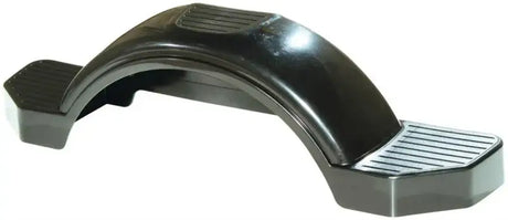 Black Fulton Fender Style D 12' - Durable, sleek design for boat protection.
