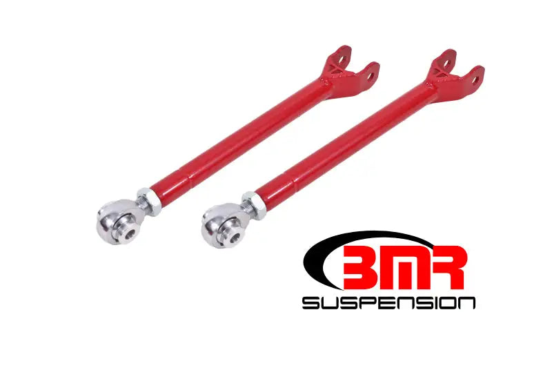 BMR 08-17 Challenger Lower Trailing Arms w/ Single Adj. Rod Ends - Red - Truck & Automotive