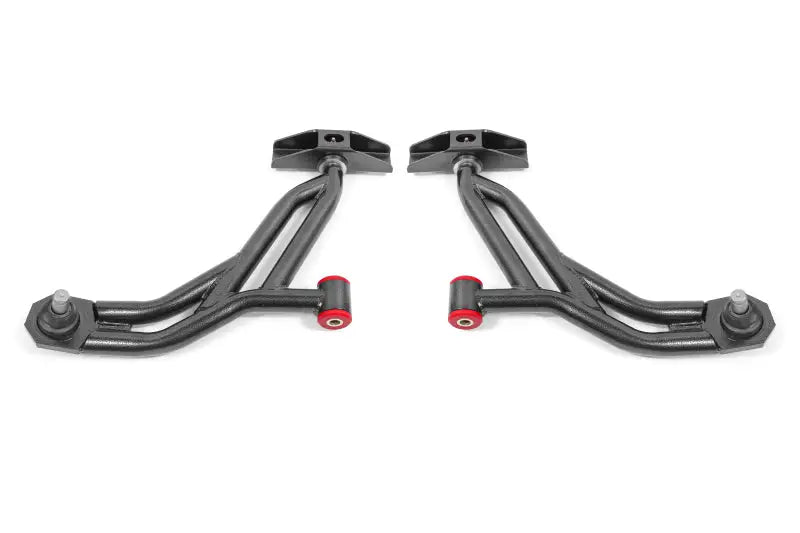 BMR 10-14 Ford Mustang / Shelby GT500 Non-Adj. Lower A-Arms (Poly/Delrin) - Black Hammertone - Truck & Automotive