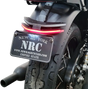 Motorcycle rear fender with integrated tail light and license plate holder for BONNEVILLE-FE