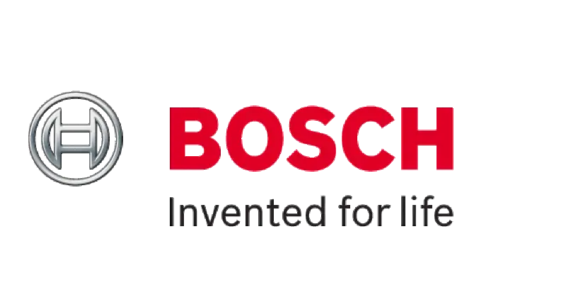 Bosch logo on Bosch Electric Water Pump for reliable electric water pump systems