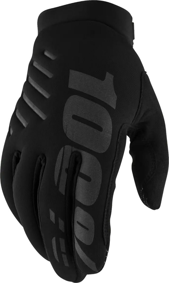 100% Brisker Gloves Black Lg