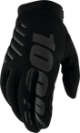 100% Brisker Youth Gloves Black Md for Powersports