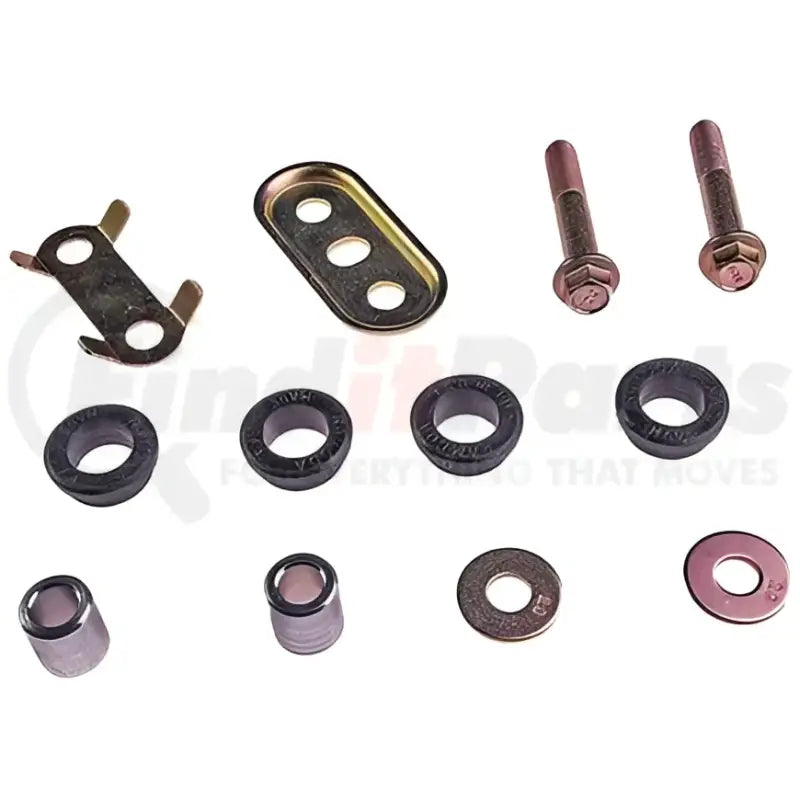 Assorted metal and rubber hardware for BTK82010 Dorman Tie Rod End Bushing Kit