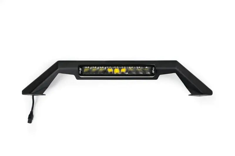Bull Bar Bolt-On; For Use With DV8 MTO Series Bumpers; Mounts 13 Inch Elite Light Bar; Powder Coated; Black; Steel