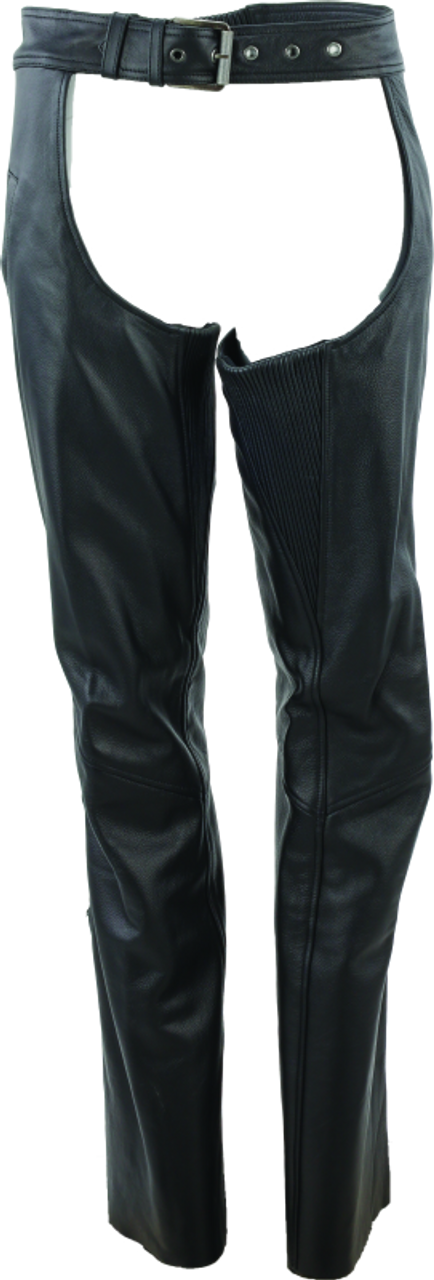 River Road Plains Leather Chaps Black - 3XL - 094423
