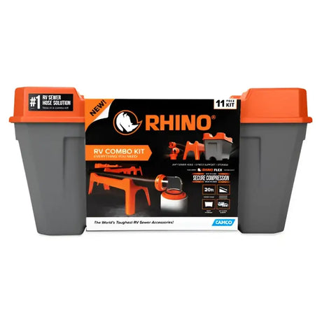 Camco 43075 Rhino Rv Combo Kit W/20’ Rhinoflex - Sewer Hose