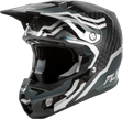 Formula S Carbon Byte Helmet Black Carbon/Grey/Silver Sm - FLY RACING