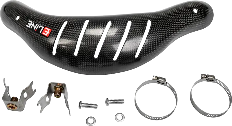 E-LINE ACCESSORIES Carbon Fiber Heat Shields Hus/Ktm