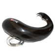 Black carbon fiber pipe guard with metal clamp for KTM and Husqvarna fiber pipe guards