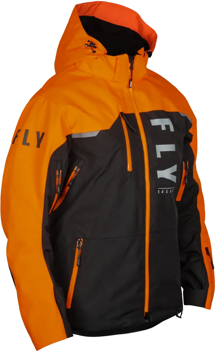 Carbon Jacket Black/Orange Sm - FLY RACING