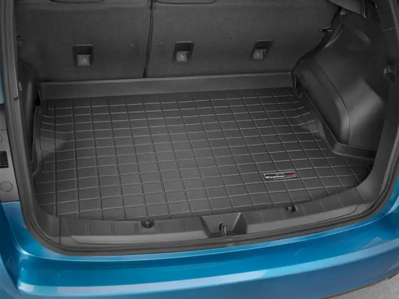 Black rubberized cargo area liner with raised edges, non-skid TPE material for best fit