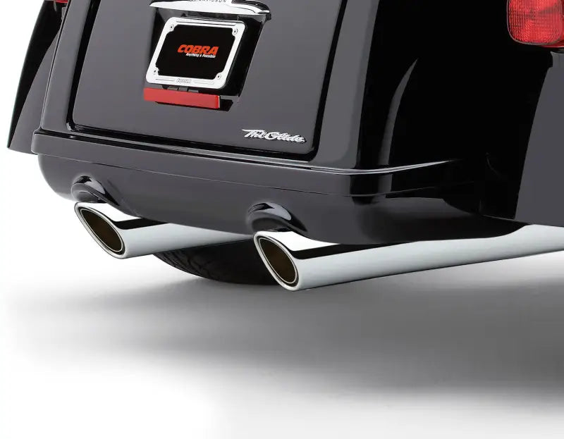 909 Twins 4" Slip Ons Chrome Tri Glide 09 22 - COBRA