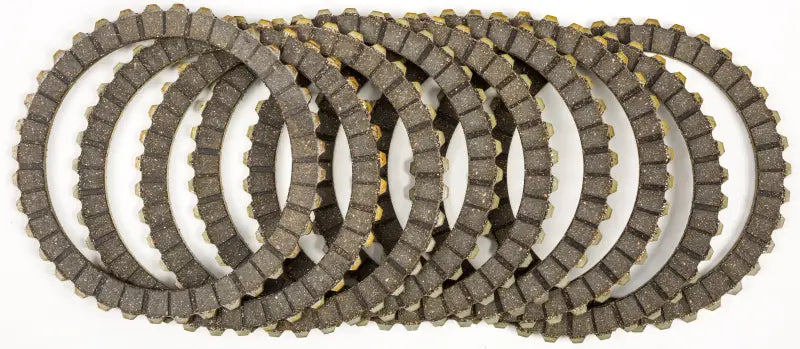 Stack of motorcycle clutch friction plates for CK1224 Clutch Kit, part of CK1224 clutch